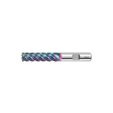 Garant Master Titan Solid Carbide TPC End Mill, with Chip Separators, for Titanium, TiAlN Coated, 6 mm 203124 6